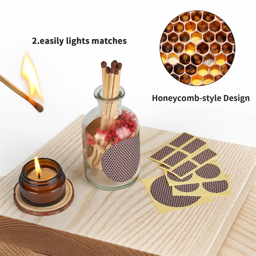 Match Striker Paper with Adhesive,Matches Sticker Striker for Match Striker sticker strips