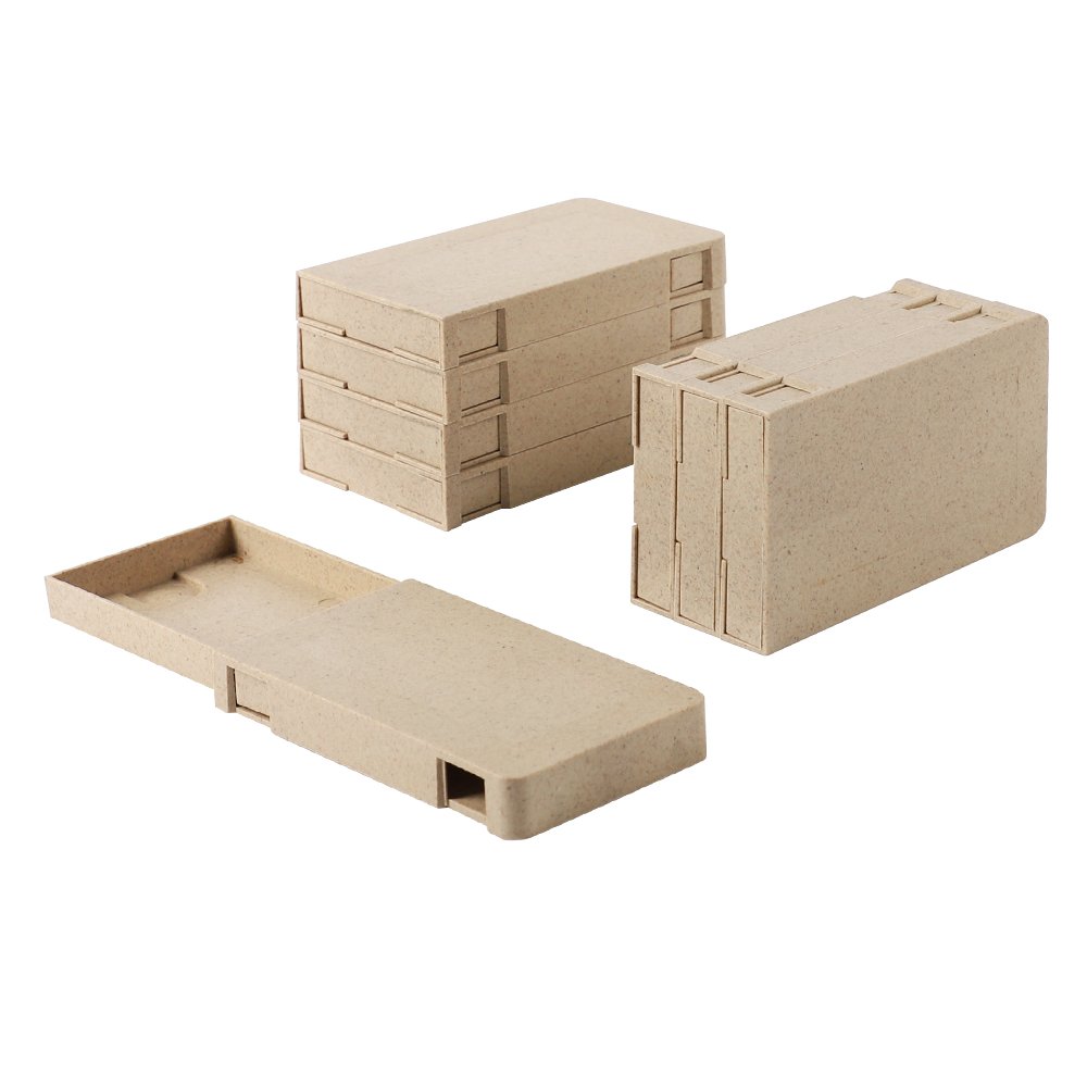 UKETA 5 Pack child proof box Biodegradable Plastic Cigarette Case CR pr roll Child Resistant paper packaging Box