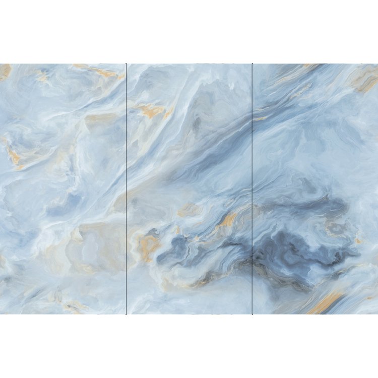 OEM/ODM Extravagant Blue Onyx Marble Backlight Slabs Tiles Translucent Natural Book Match Slabs Backlit For Wall