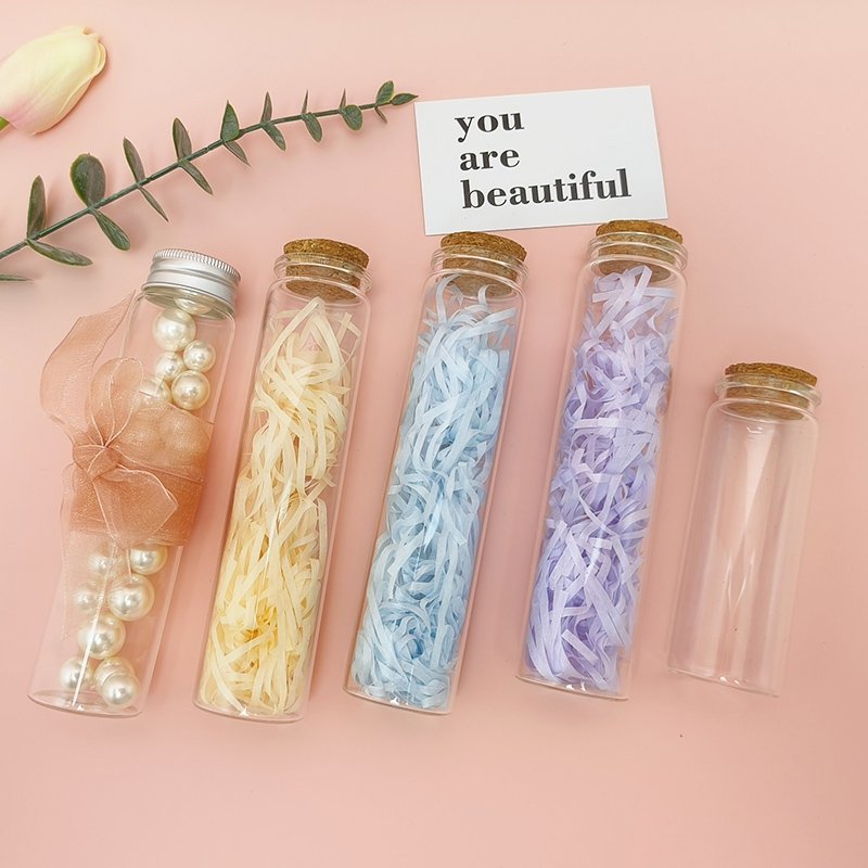 10ml 15ml Mini Glass Clear Drifting Bottles Small Wishing Bottles For Wedding Birthday Party Glass Jars