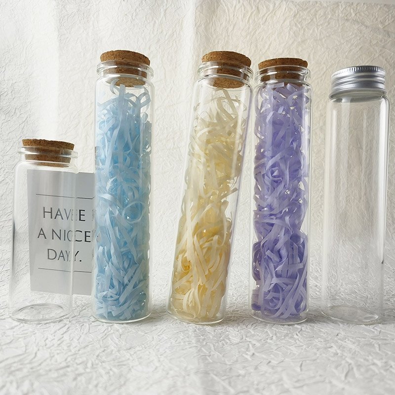 10ml 15ml Mini Glass Clear Drifting Bottles Small Wishing Bottles For Wedding Birthday Party Glass Jars