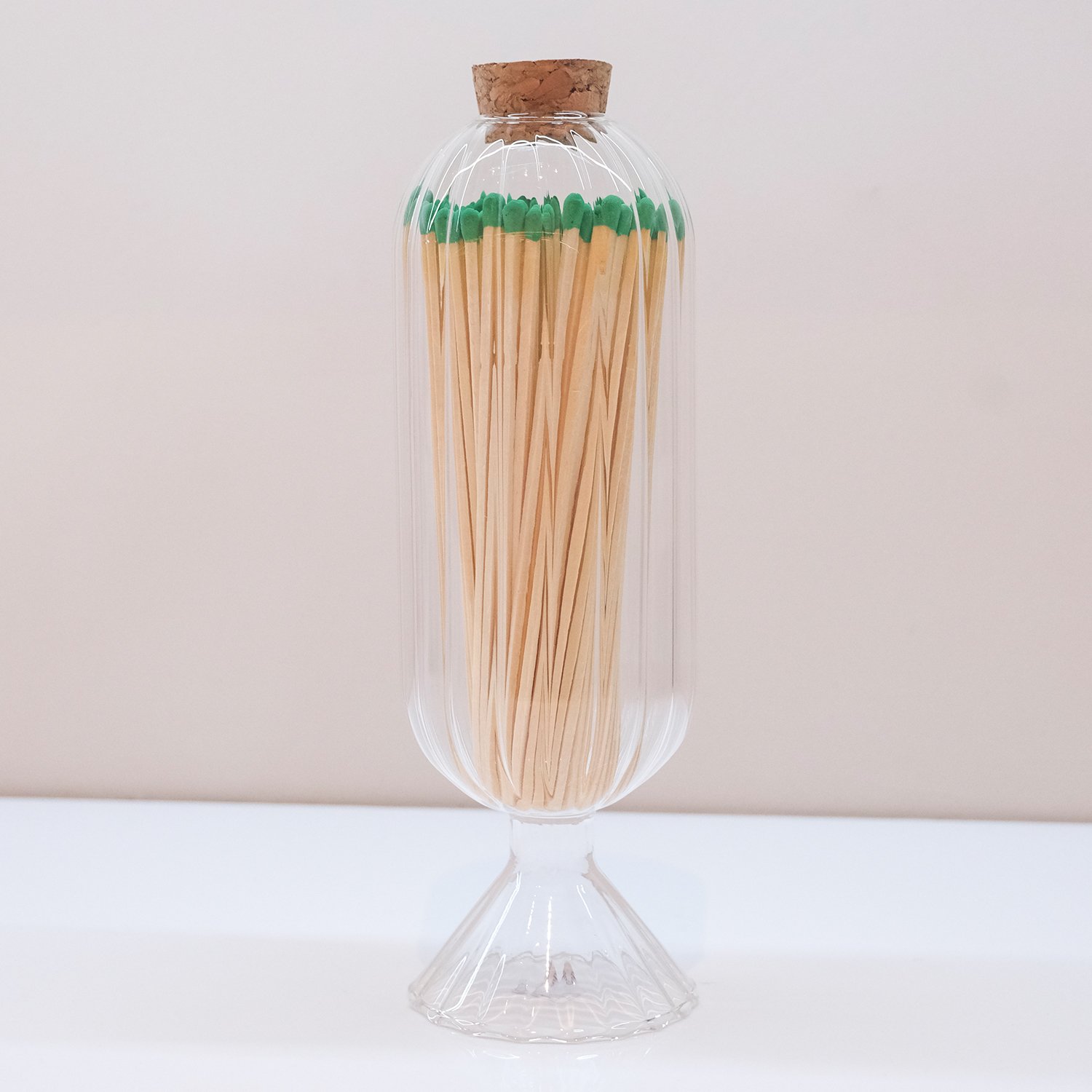 Wholesale Customized Match Decorative Custom Logo Long Wooden Stick Glass Bottle Of matches with logo