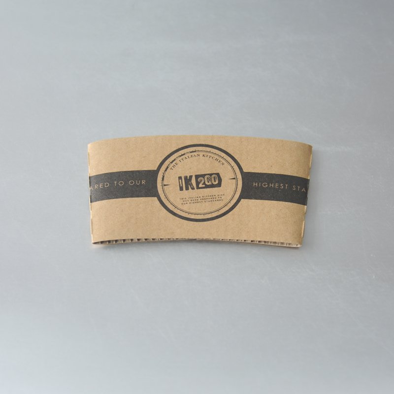 Wholesale cheap recyclable eco customized printing disposable black hot cardboard coffee cup sleeve paper cup sleeve with logo