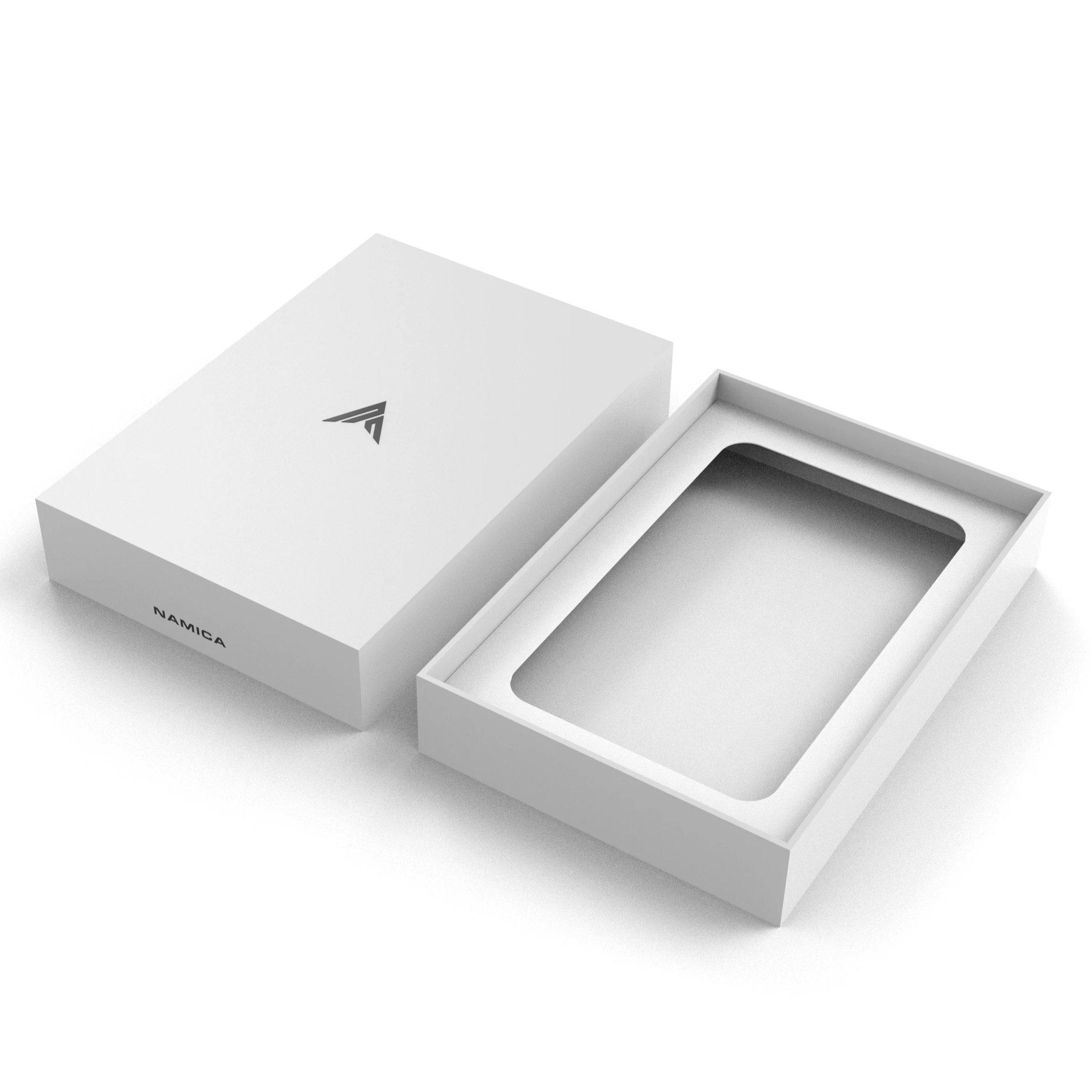 Custom lid bottom top and base paper packaging gift wallet box with paper insert 2 pieces rigid cardboard boxes