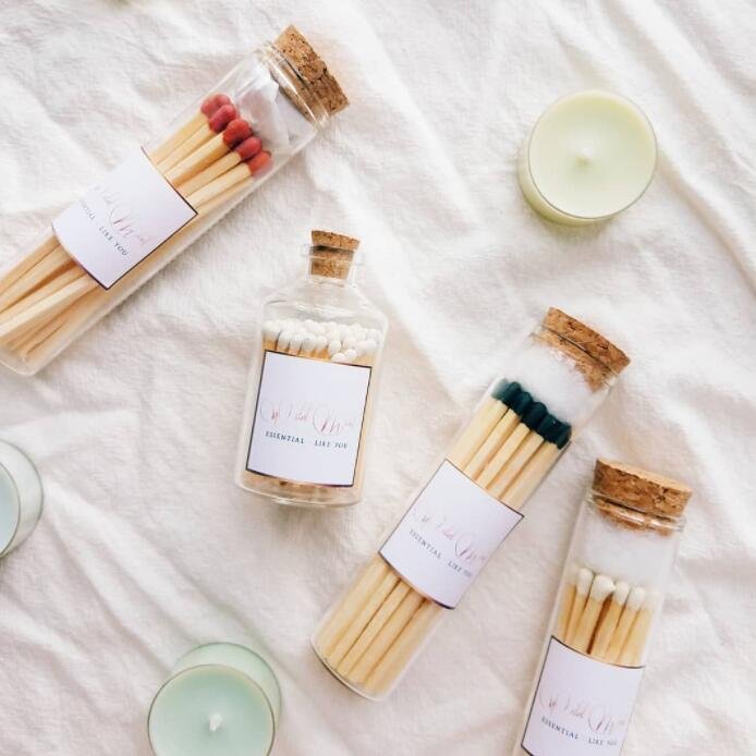 hot selling long kitchen wooden personalised bulk safety tall matches with jar