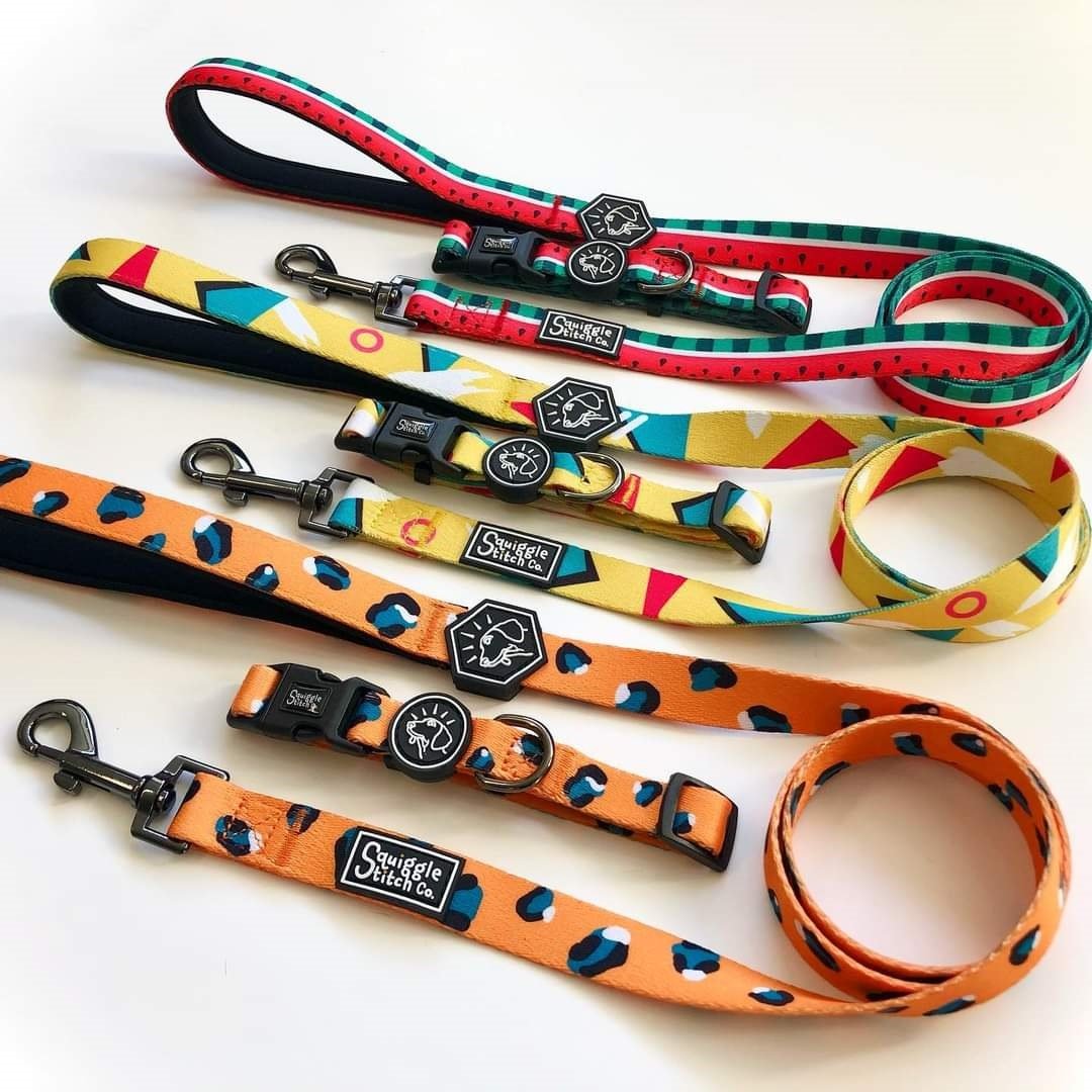 Popular Custom Design Pet Dog Harness with Matching Collar Leash Set Padding Breathable Adjustable service dog vest