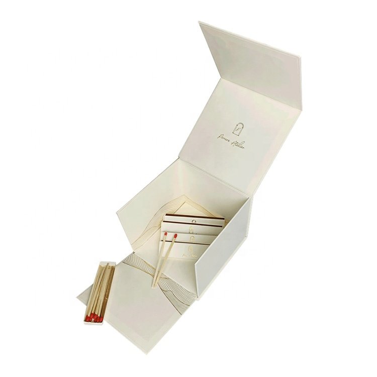 Custom Foldable Cardboard Rigid Magnetic Lid Cosmetic Handmade Kraft Packaging Box Luxury Folding Gift Boxes Paper Box For Gift