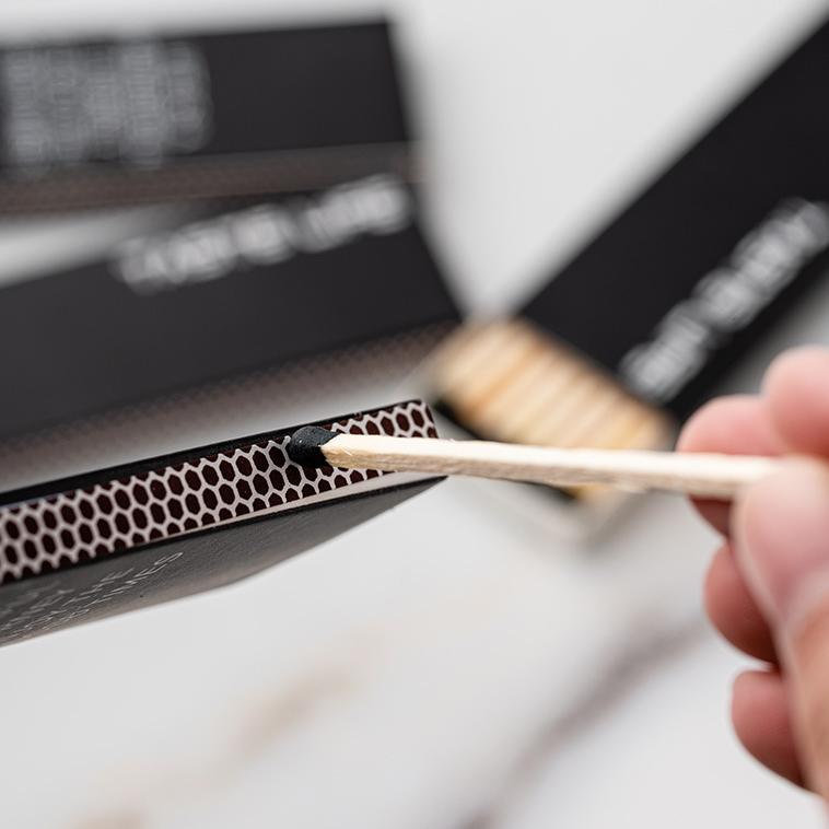 Private label customization safety matches box custom for candles
