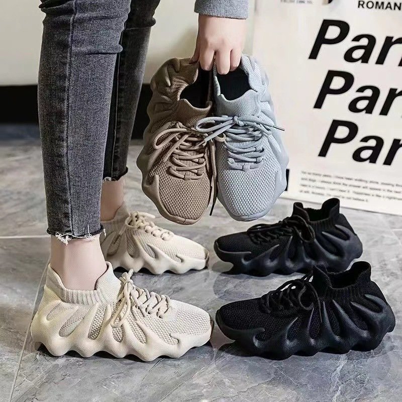 New summer women's shoes couple mesh casual running sports Korean style all-match breathable and comfortable national style