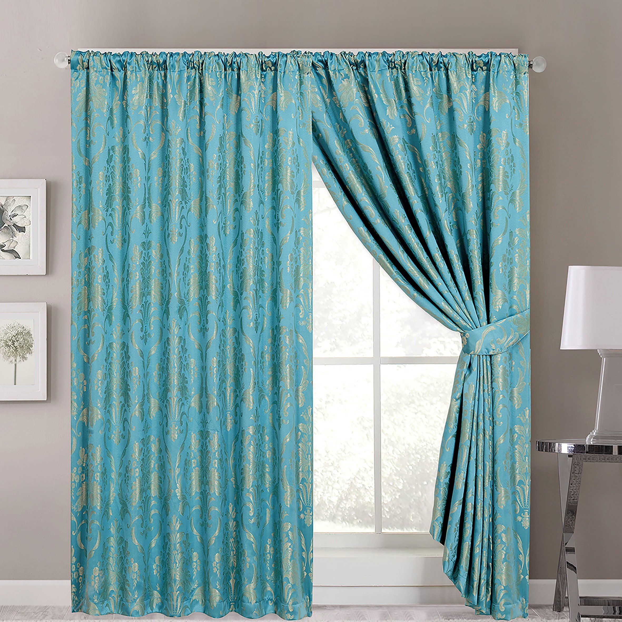Custom Microfiber Full Size Bed Sheet Set With Match Curtains