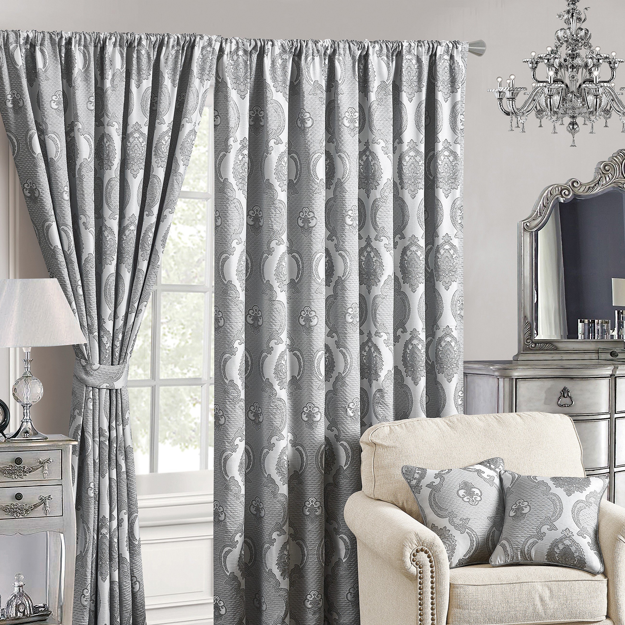 Custom Microfiber Full Size Bed Sheet Set With Match Curtains
