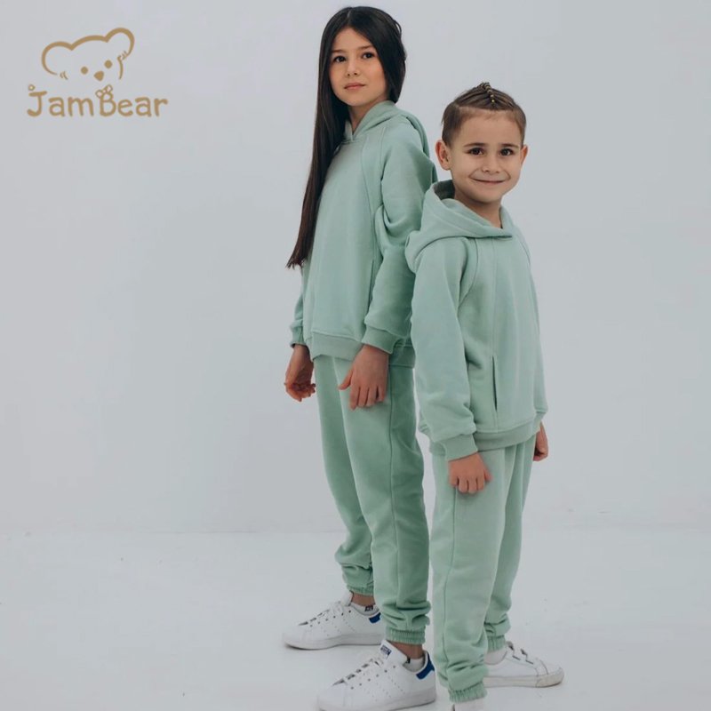 organic cotton Matching family outfits hoodie set mom in daughter toddler two piece set baby hoodie set mommy and me outfits