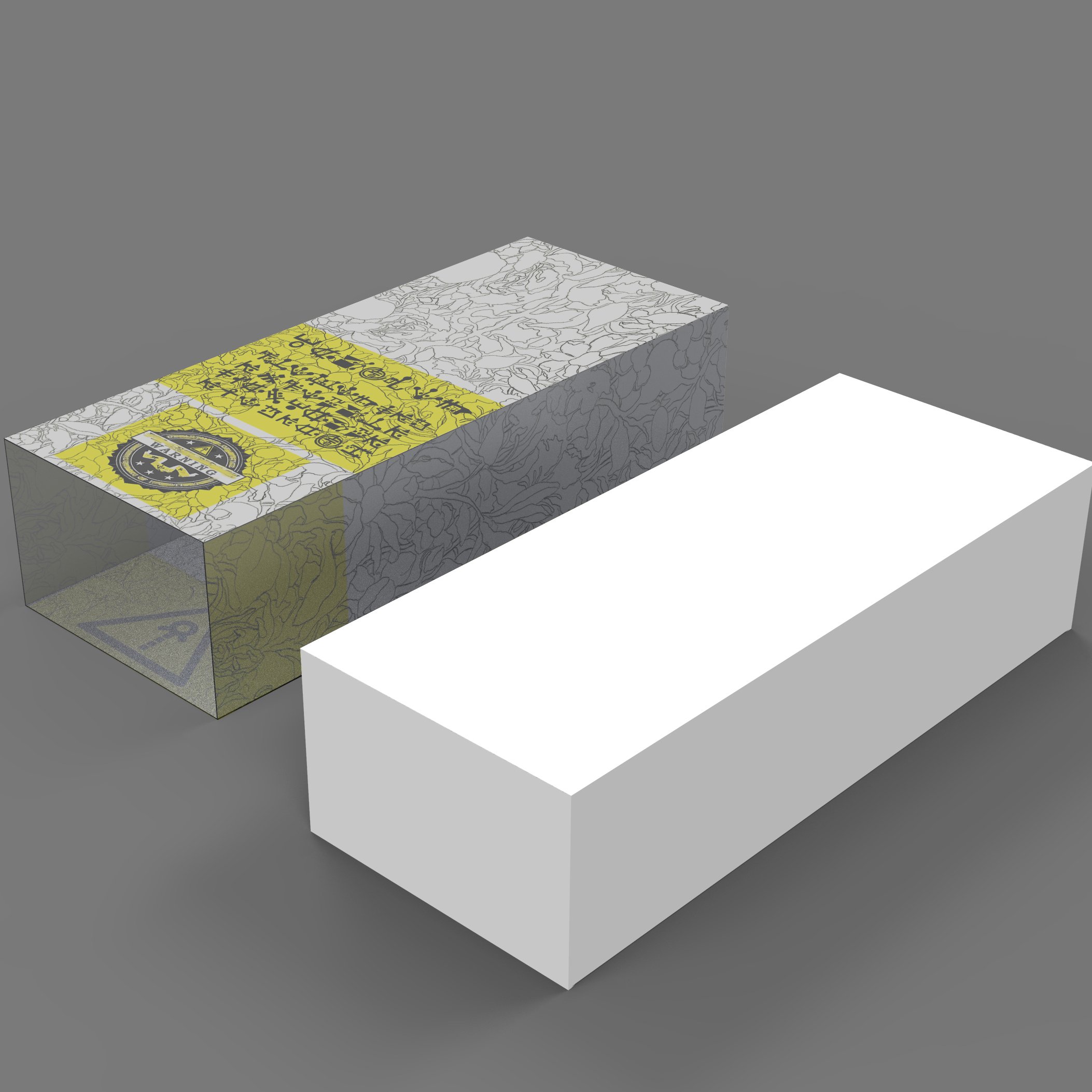 Wholesale custom logo printed rigid drawer box match or slide packaging box with PVC