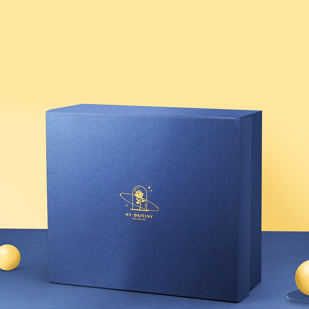 Ins wind Prince senior gift box Valentine's Day and Tanabata girl flip cover 3D color box creative customized packaging box