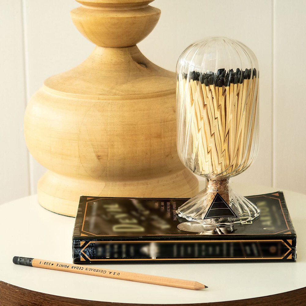 Matches glass cloche bottle rubble match stick glass bottle matches bottles with corks Eco-friendly