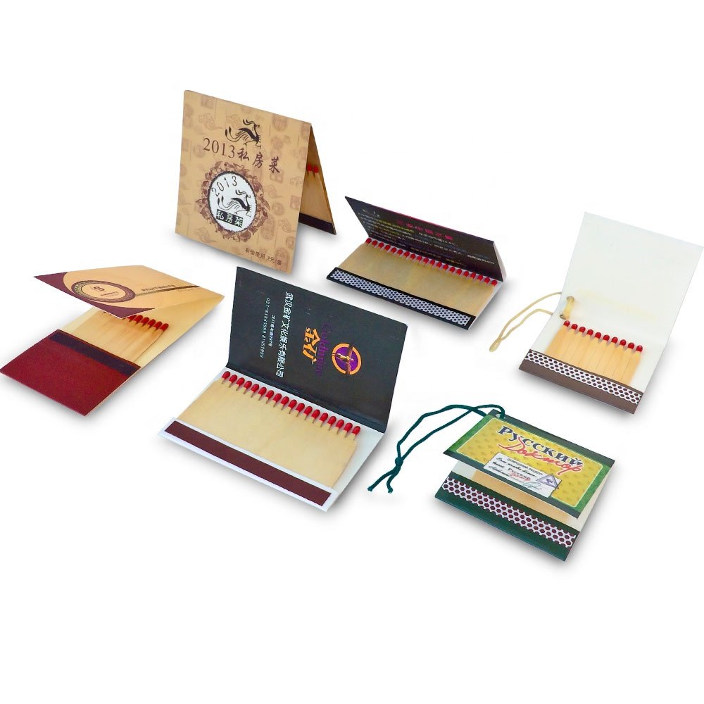 High quality wholesale custom safety advertising book matches simple matches