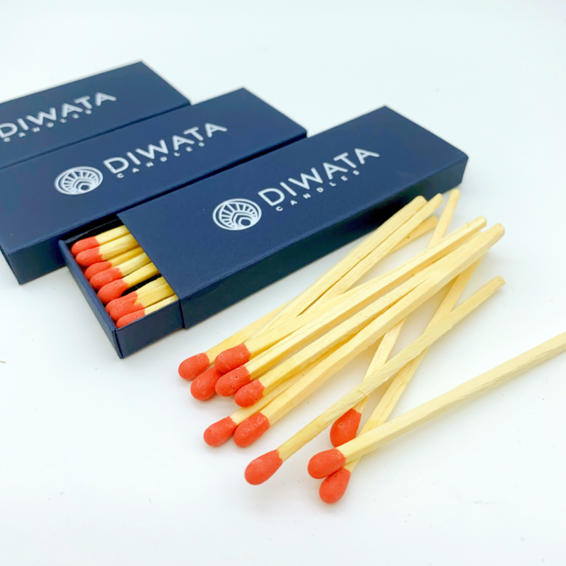 Match Holder With Striker Brighthot Sale Custom Fosforos De Madera Black Luxury Matches For Candles In Bulk Slender Box Match