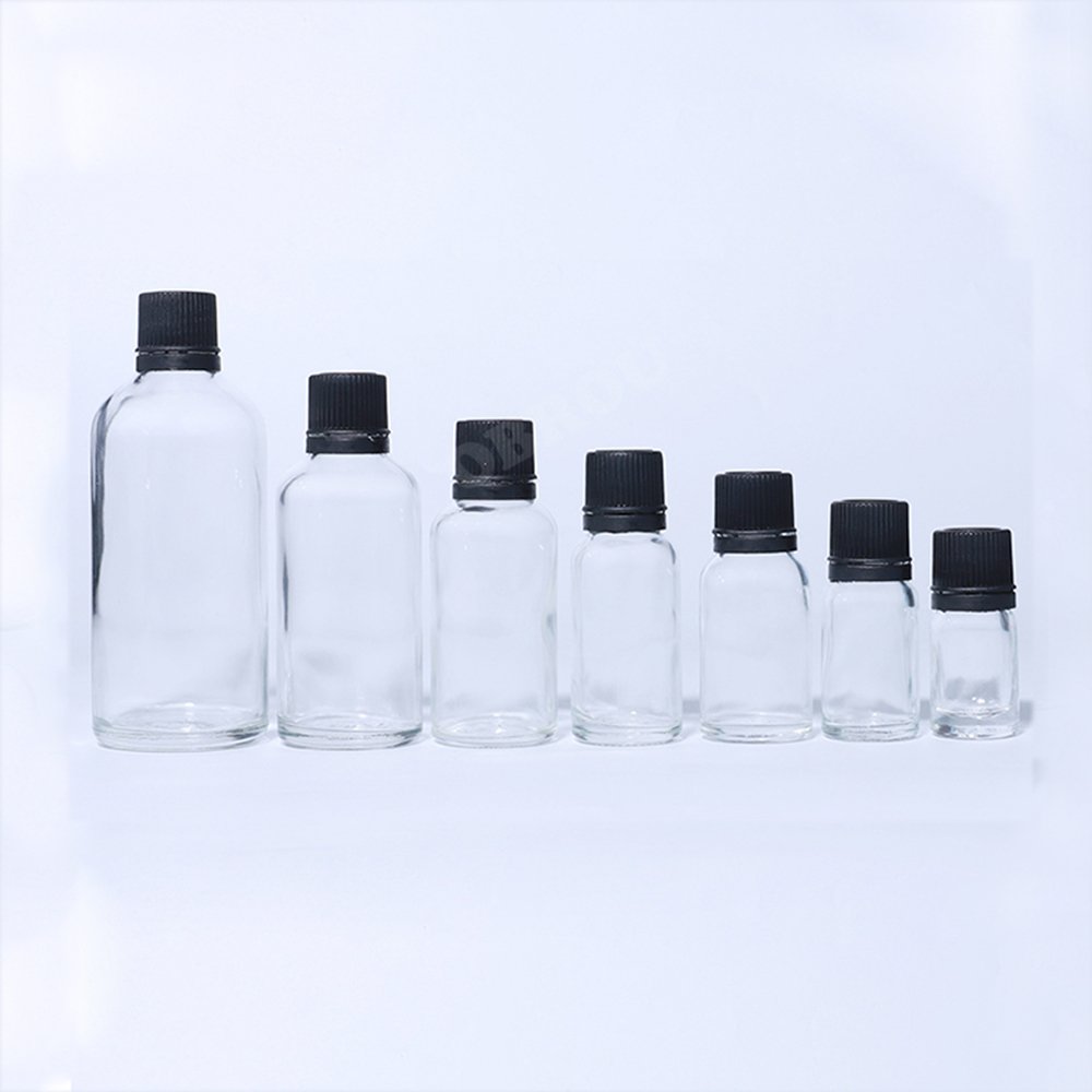 Essential Oils Euro Dropper Bottle 5ml to 100ml Tamper Evident Cap type perfume oil Cosmetics glass bottles