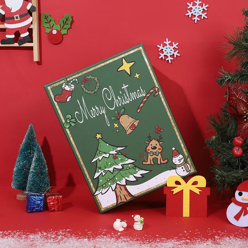 Simple and generous diverse colors New high-end Christmas gift box Christmas Eve Christmas Eve candy apple companion gift box
