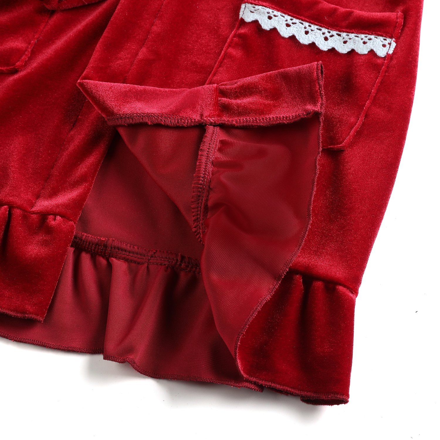 RTS red velvet pyjamas family matching pjs women and men clothes baby boy and girl Christmas pajamas