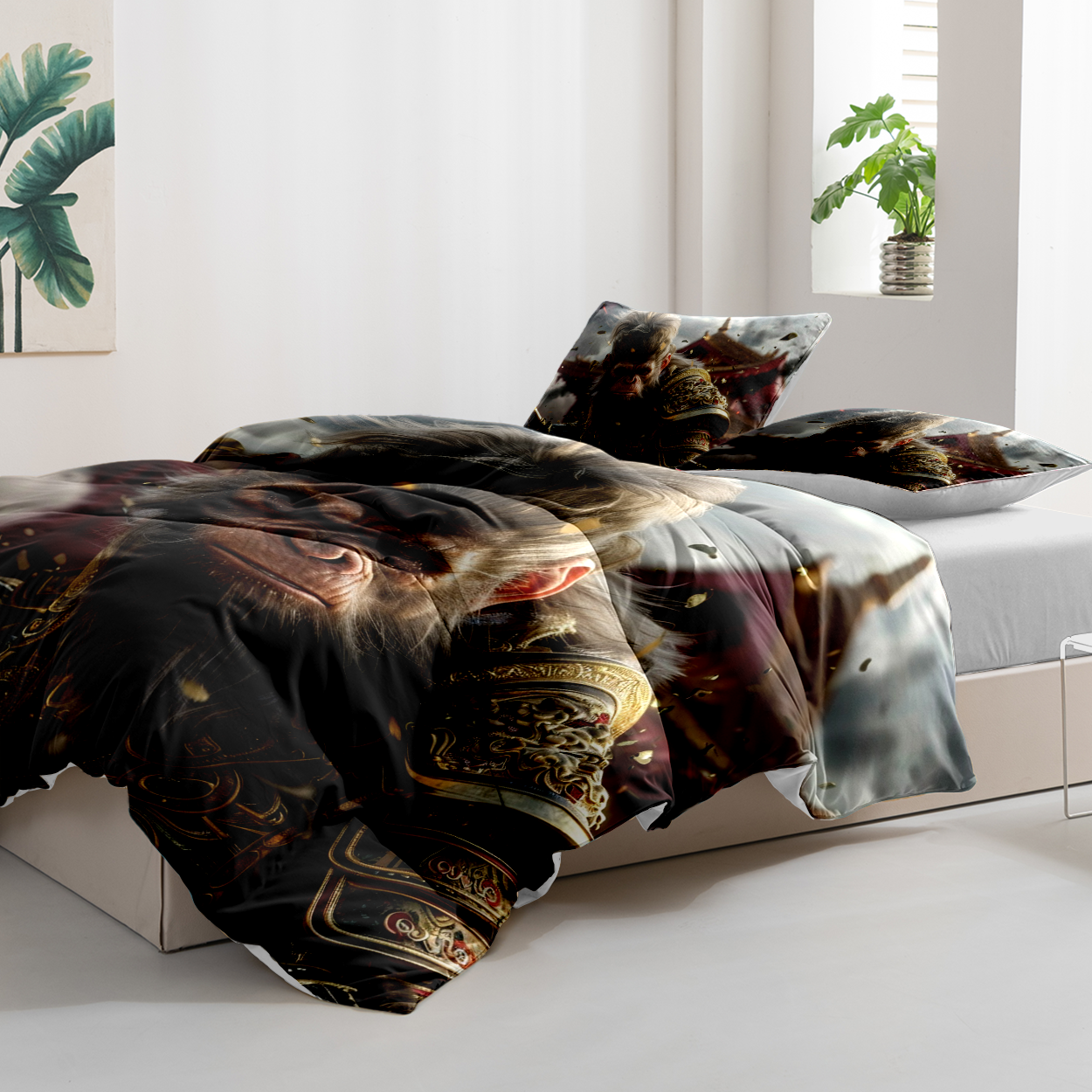 American/European Style Luxury 3-Piece Hotel Bedding Collection Designer Comforter Set Matching Curtains Crib Duvet Cover Sets