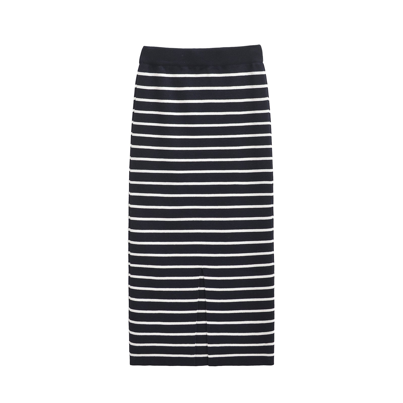 PB&ZA Women 2024 New Fashion Striped printed knitted matching straight Skirt Vintage High Waist Female Skirts Mujer