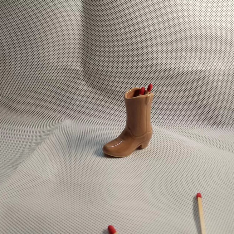 Ceramic Boot Match Holder