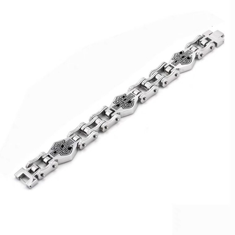 European and American popular hand accessories waterproof and non-fading men's domitable all-match stainless steel bracelet