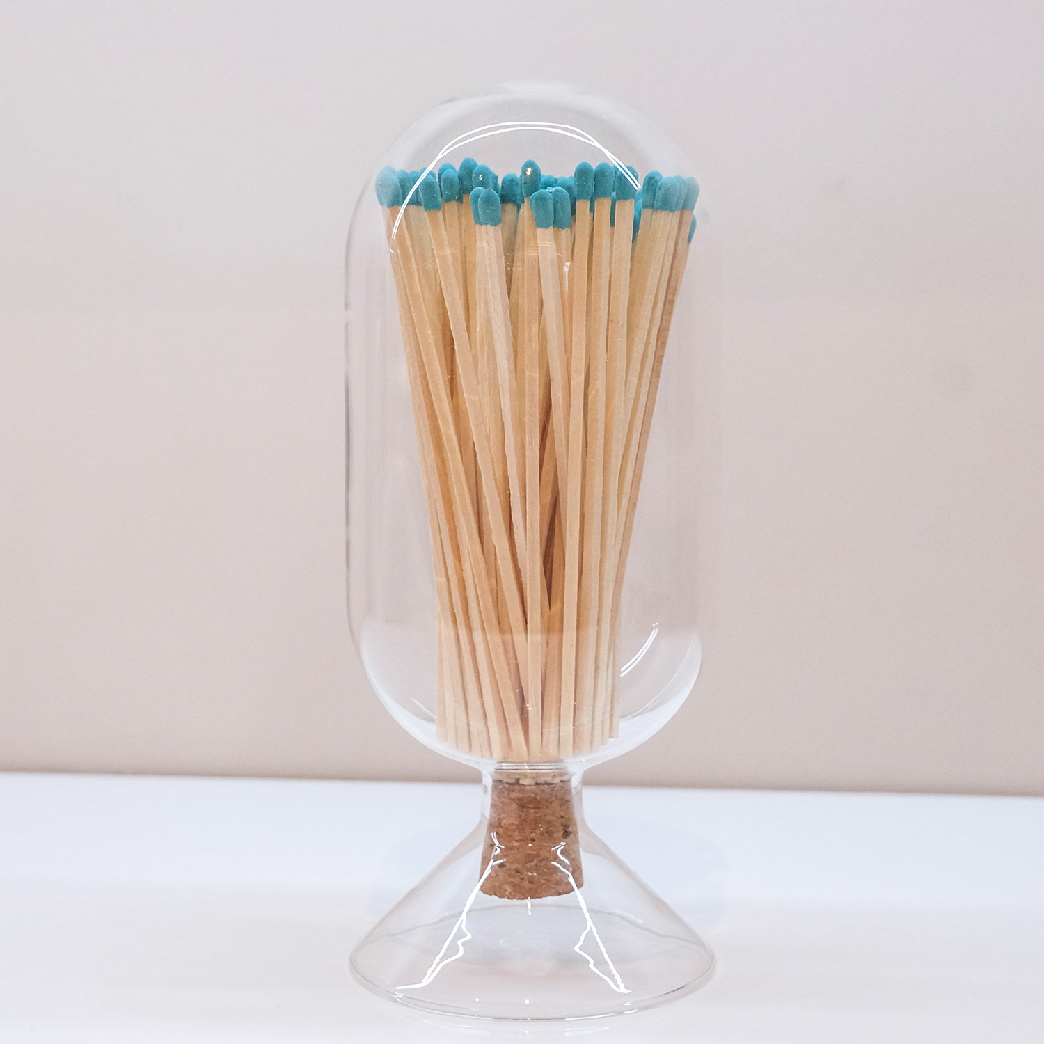 Wholesale Customized Match Decorative Custom Logo Long Wooden Stick Glass Bottle Of matches with logo