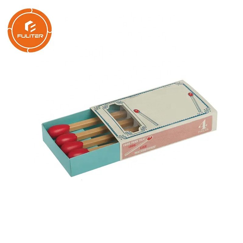 Logo Customize Accepted Safety Long Plain Match Box Match Stick Box