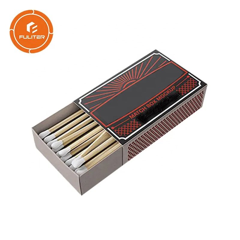 Logo Customize Accepted Safety Long Plain Match Box Match Stick Box