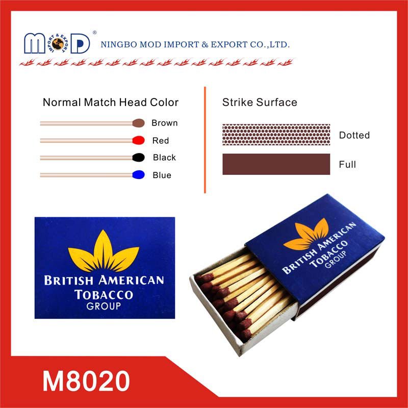 made in China rainbow brand safety wooden match