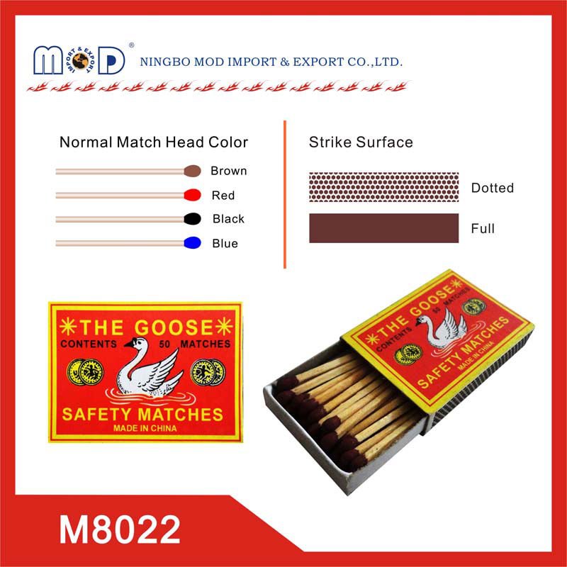 made in China rainbow brand safety wooden match