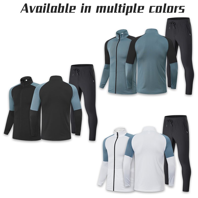 New Design Color Match Football Training Uniform Quality Soccer Wear Kits Breathable Soccer Jersey Polyester Football Tracksuits