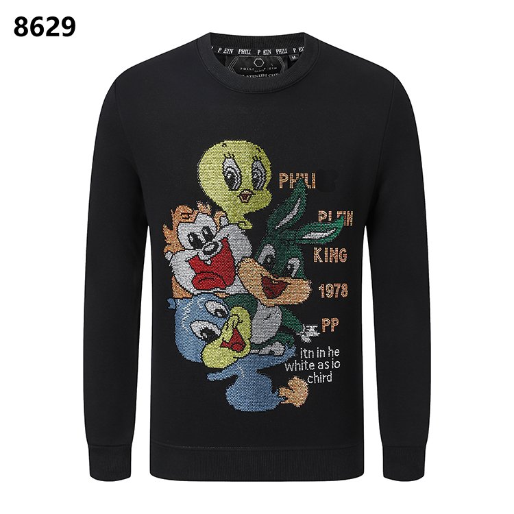 Stylish cotton Comfort Slim-fit Skull Iron Drill High quality trend All-match men's PLEIN sweatshirt