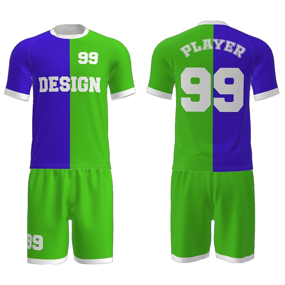 Professional Custom Football Fan Suit Set for Adult Match and Training with Printed Short Sleeved Jersey