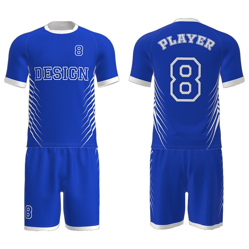 Professional Custom Football Fan Suit Set for Adult Match and Training with Printed Short Sleeved Jersey