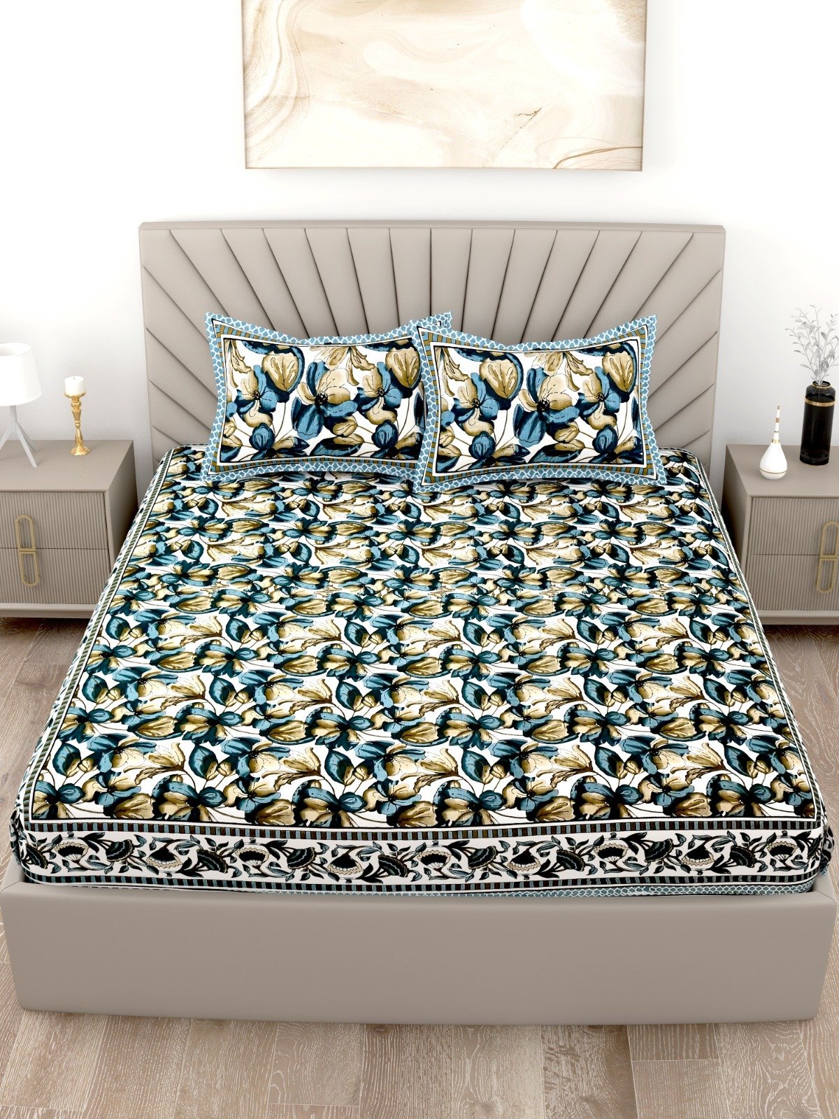 Looking Pure Cotton Super King Size Bedsheets