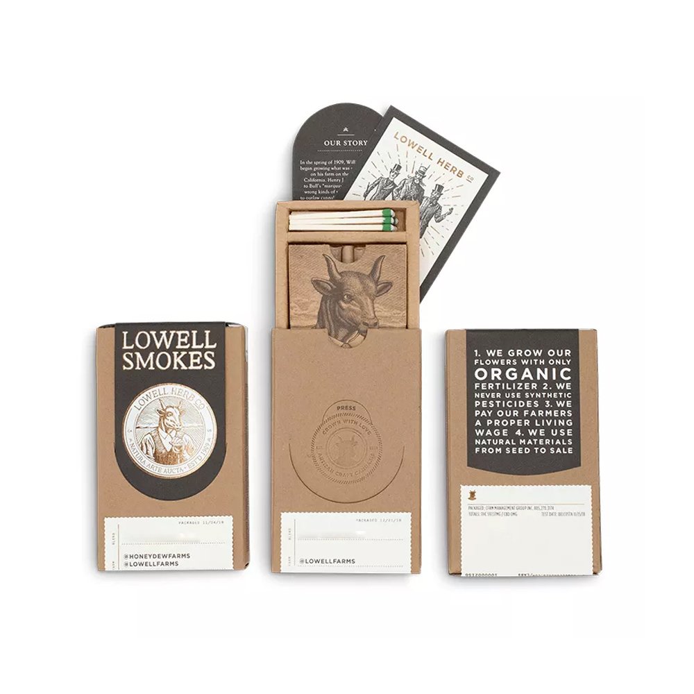 Custom Printed Hemp Pre Roll Joint Boxes Wholesale Empty Luxury Pre-Roll Box Packaging With Matches