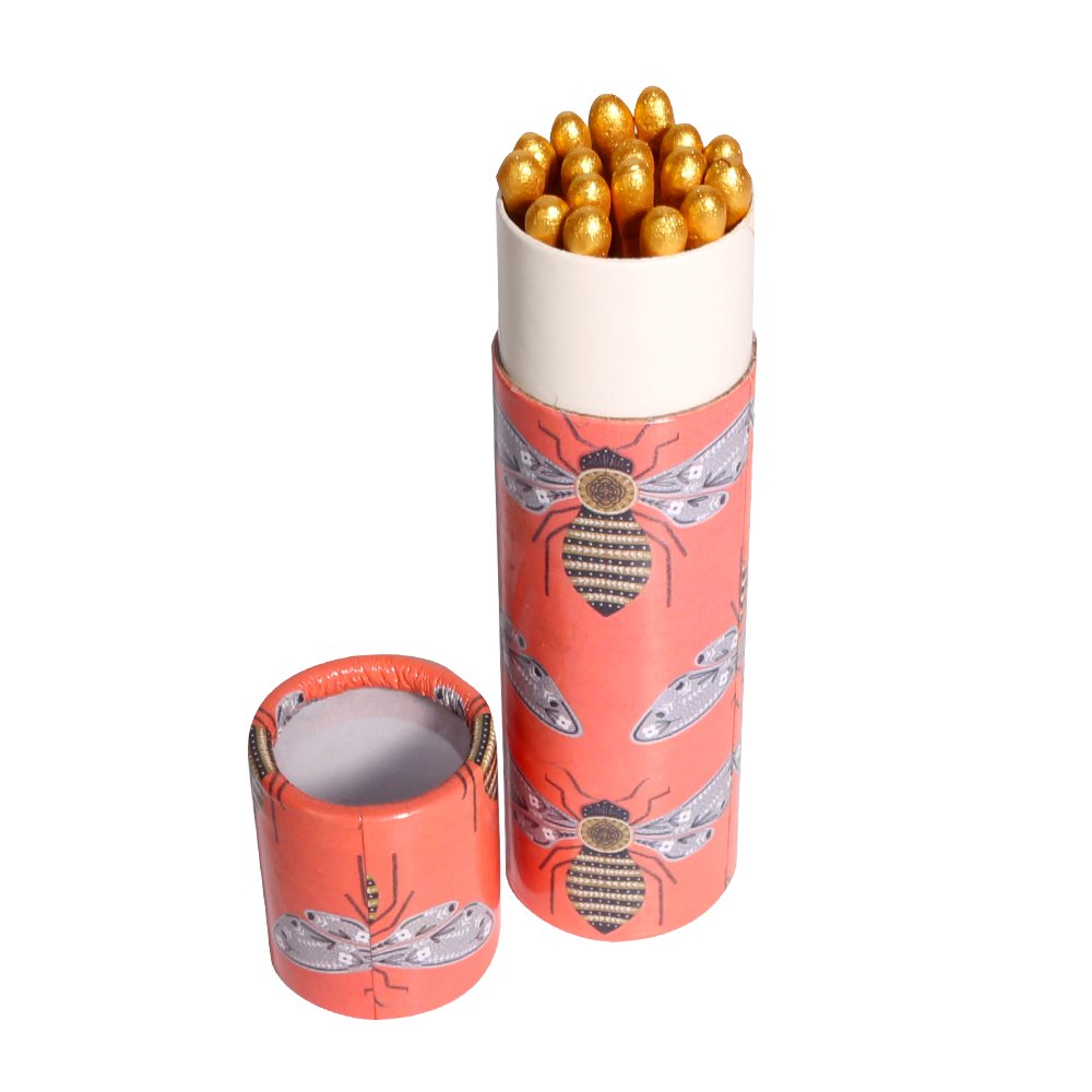 Long Matchsticks Design Paper Packaging Different Matches Tips Colors Custom Match Box with Matches