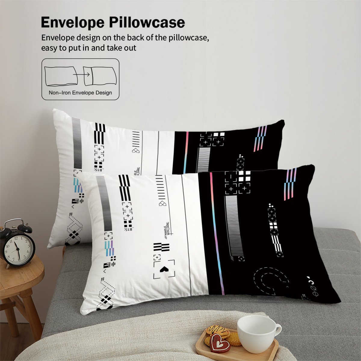 Factory wholesale bedding digital printing three-piece quilt cover pillowcase can be customized logo