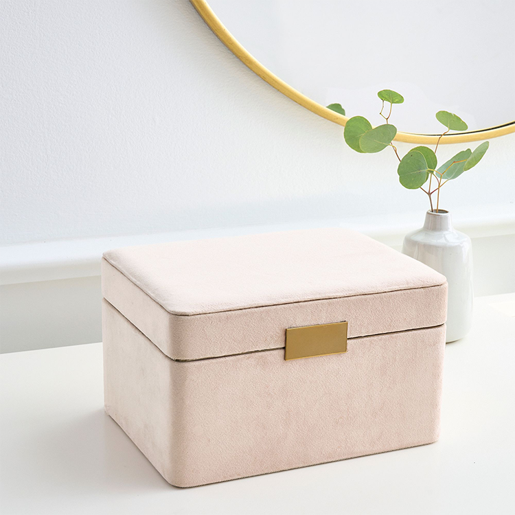 Multi-Function Velvet Home Earrings Necklace Ring Jewelry Box Display Storage Case Rings Holder Jewelry Storage Organizer