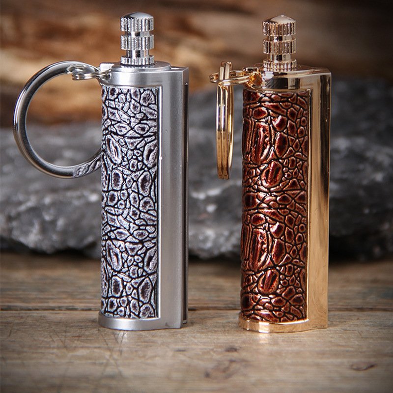 Outdoor camping Retro waterproof metal matches oil lighters for gifts