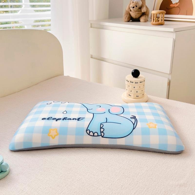 Bedding Set 2024 New Class A Cartoon Cool Skin-friendly Pillowcase Straight Side Water Spray Elephant