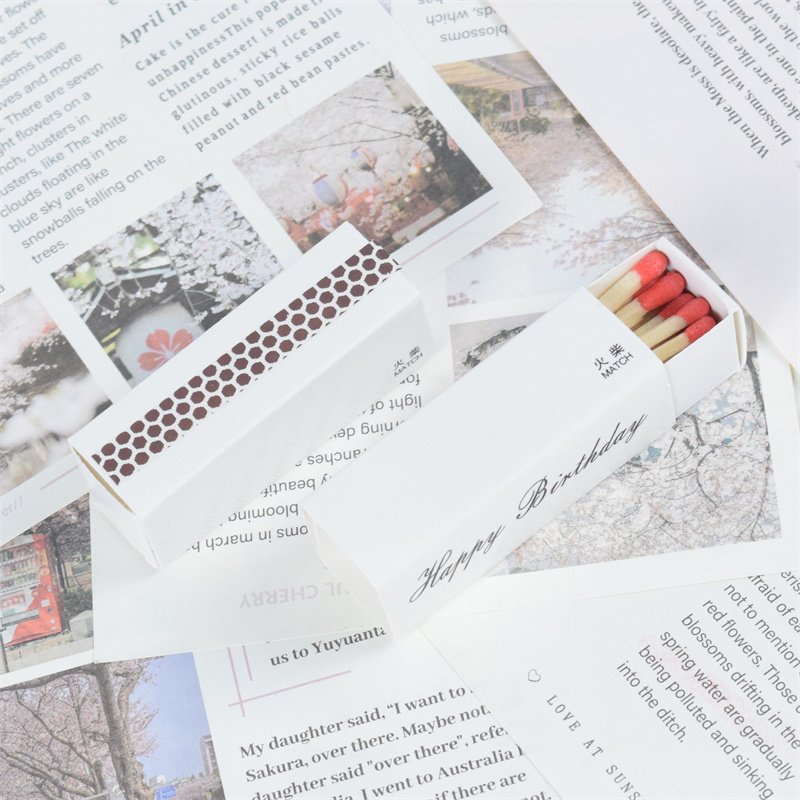 Luxury Matches In Glass Jar With Logo High Quality Colored Matches Safety personalized Long safety Matches