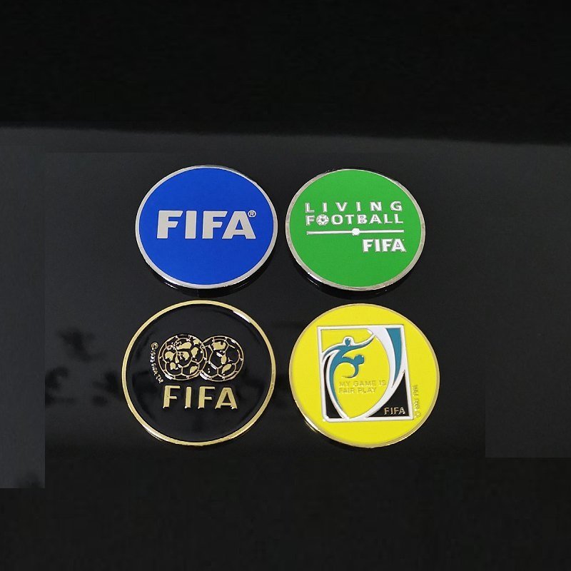 Referee tossing coin toy Coach Flip Judge Soccer Football Volleyball Table Tennis Match Pick Side Zin Aluminum Alloy coin toss