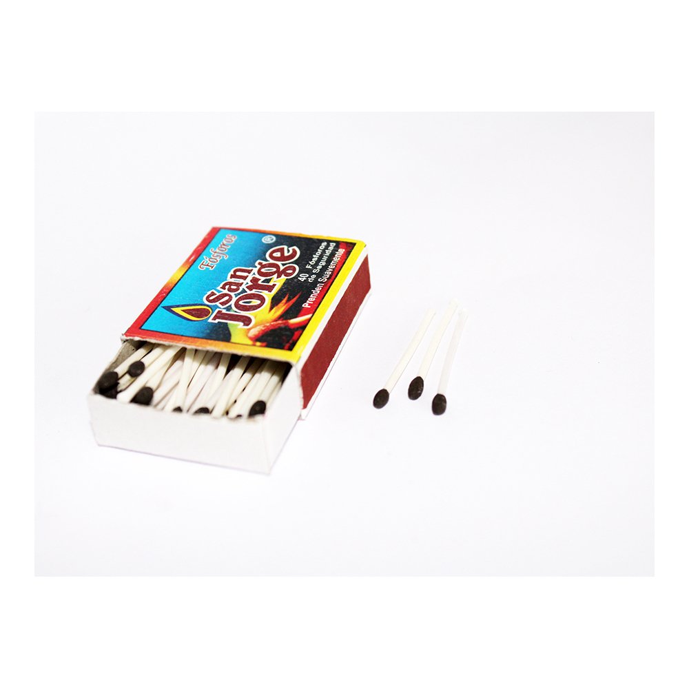 Premium Quality Wax Matches box size 43 x 30 x 10mm (35 sticks) Low sulphur matches colored head matches