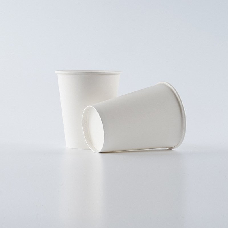 Custom logo disposable 8oz 12oz 16oz 22oz single wall paper coffee cups with lid