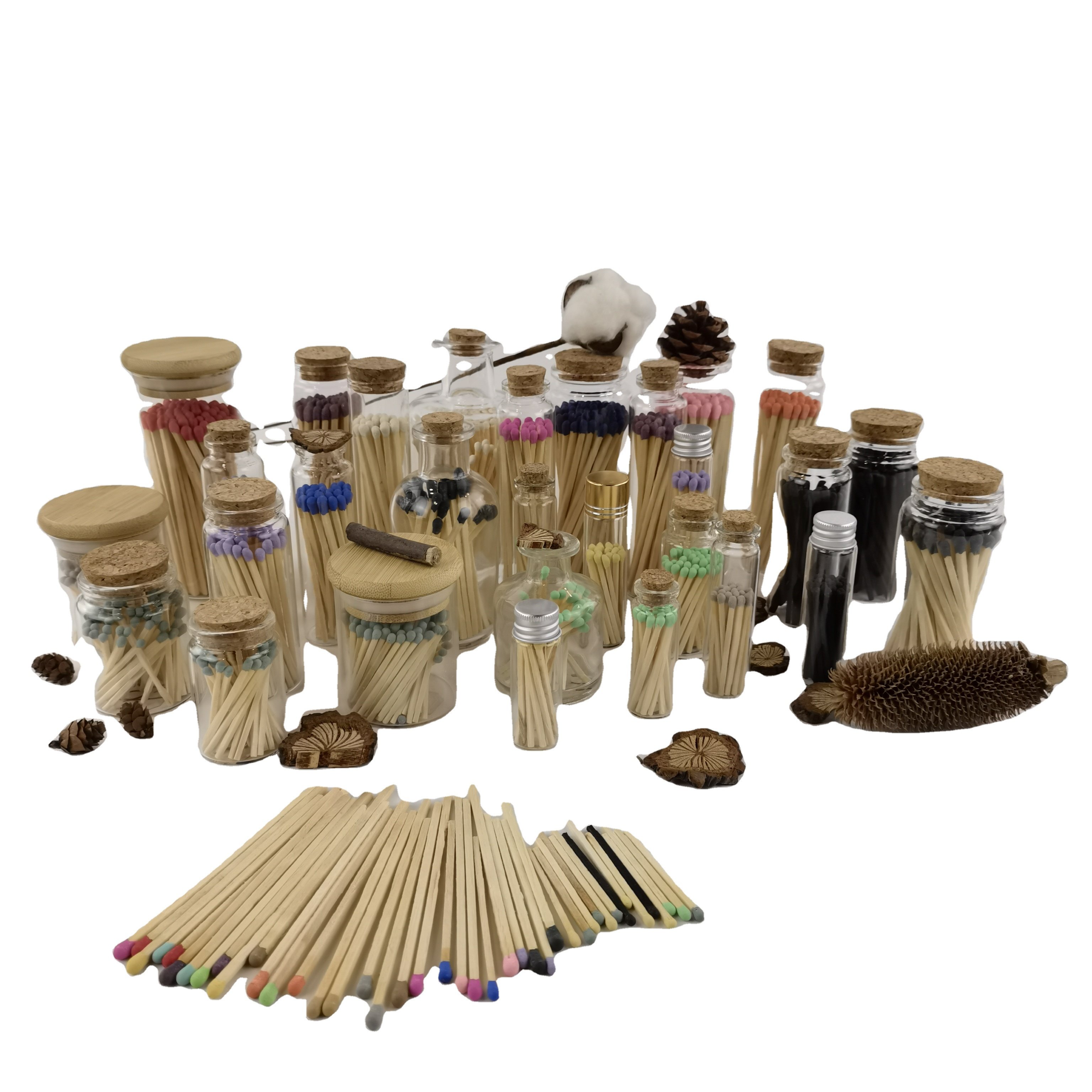 matches in glass wholesale price bottle matches sticker large advertising jar customize colorful long match cigar