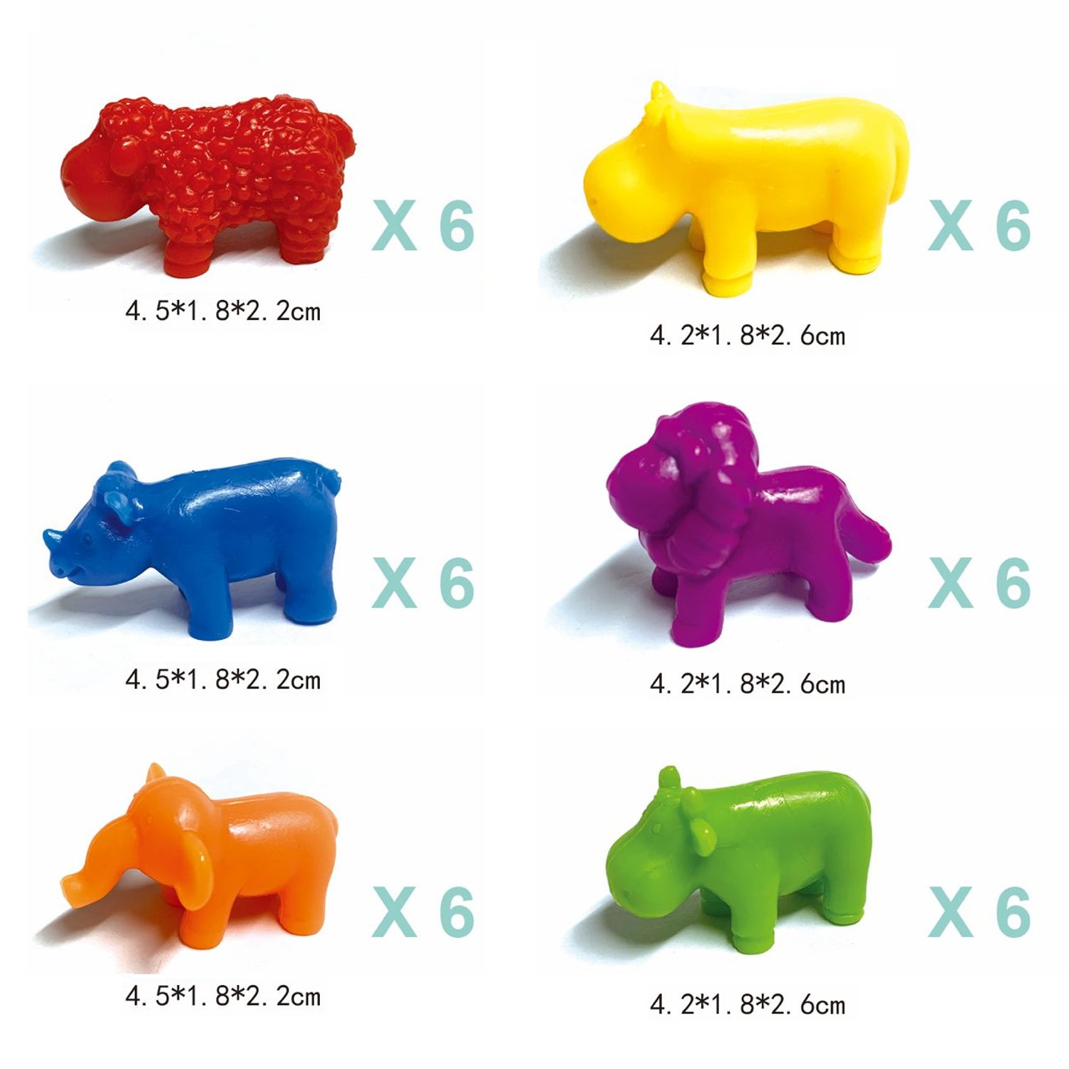 Counting dinosaur toys matching games with sorting educational sensory montessori STEM toy sets for kids